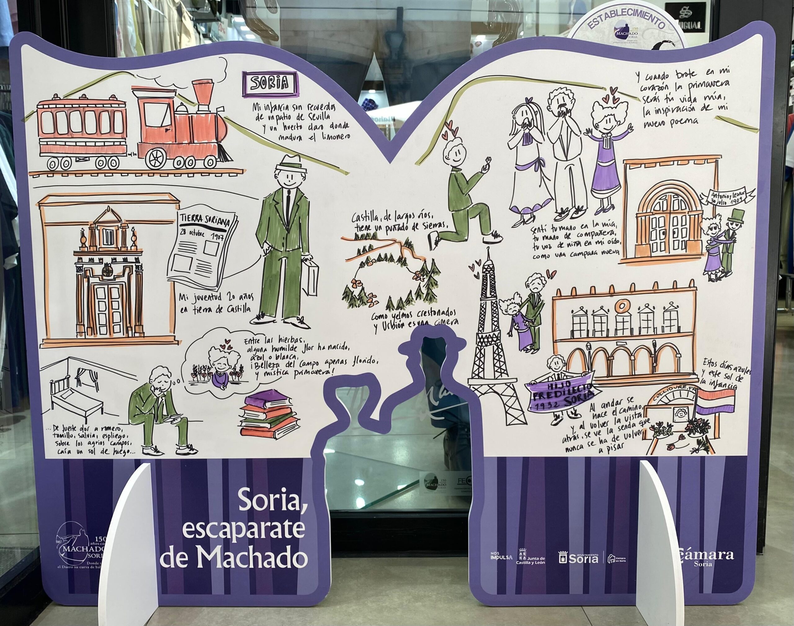 Soria escaparate de Machado